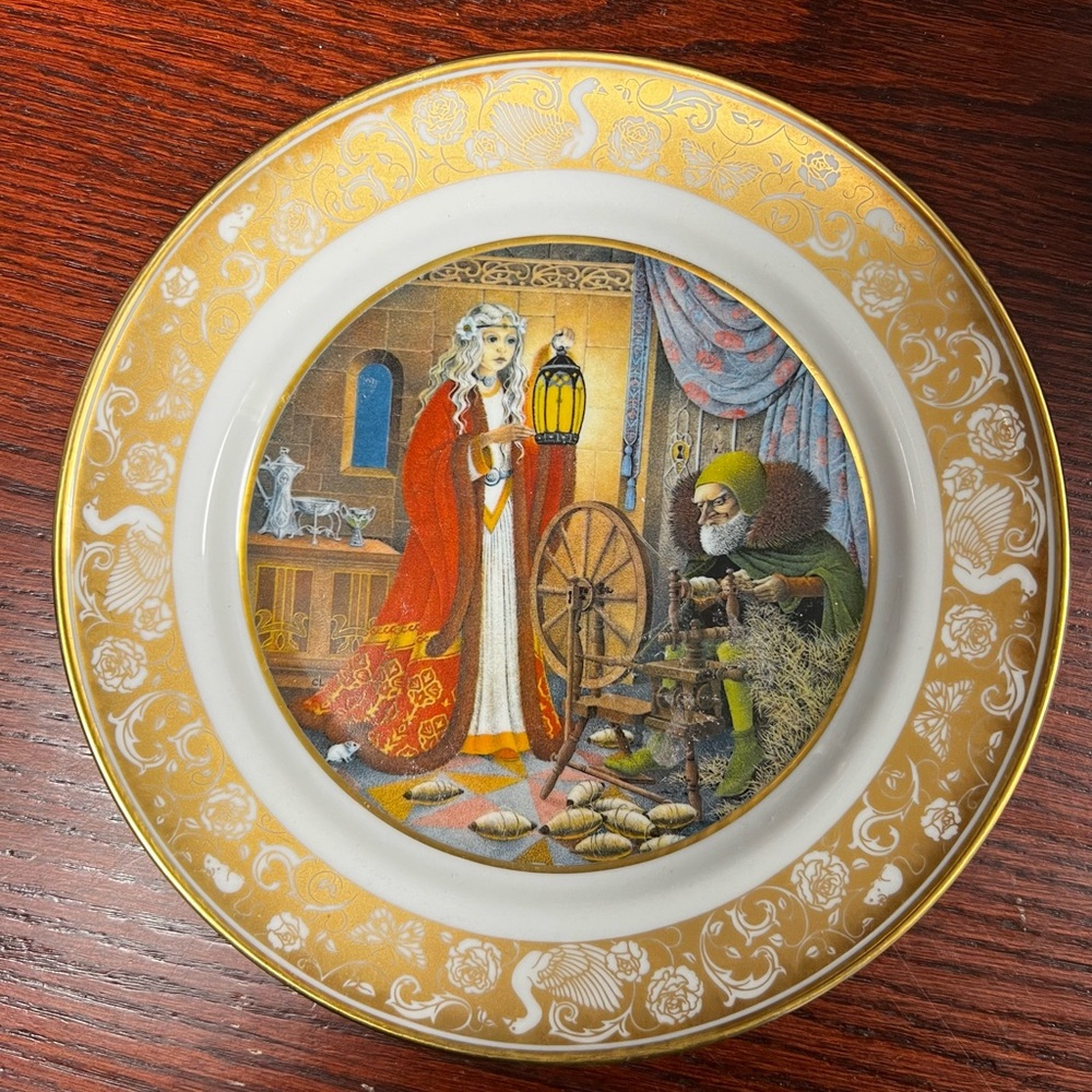 Franklin Porcelain Collectors Plate. 7.5” Rumpelstiltskin. Vtg 1978